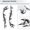 RATCHROLL Reflective Bumper Decal Black Irregular Long Tail Butterfly Pattern Reflective Car Sticker Personalized Decoration