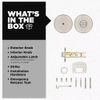 Maven Satin Nickel Bed/Bath round Door Knob