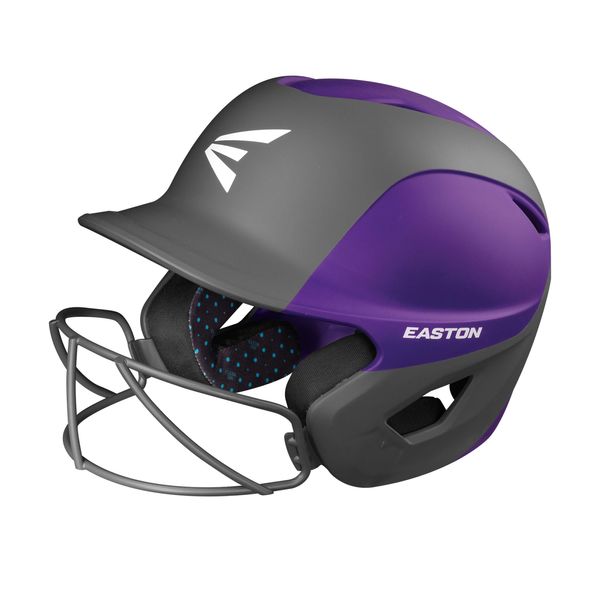 Easton | GHOST Softball Batting Helmet | Two-Tone Matt Purple/Charcoal | Large/XLarge