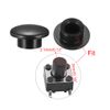 sourcing map 30pcs Tactile Push Button Switch Caps 3.1mm Hole Dia for 6x6mm Micro Tactile Switch Black