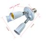 WPJCS 3 in 1 E27 Light Socket Splitter Adapter, Standard Base LED Bulb Converter, 360 Degrees Adjustable 180 Degree Bendable Light Bulb Extension.