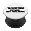 Software Computer programming Design Gifts for Programmer PopSockets Standard PopGrip