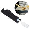 Comfortable Grip Fork, Elderly Spoon Fork, Anti Slip Handle Design Ideal for Disabled Elderly Travel