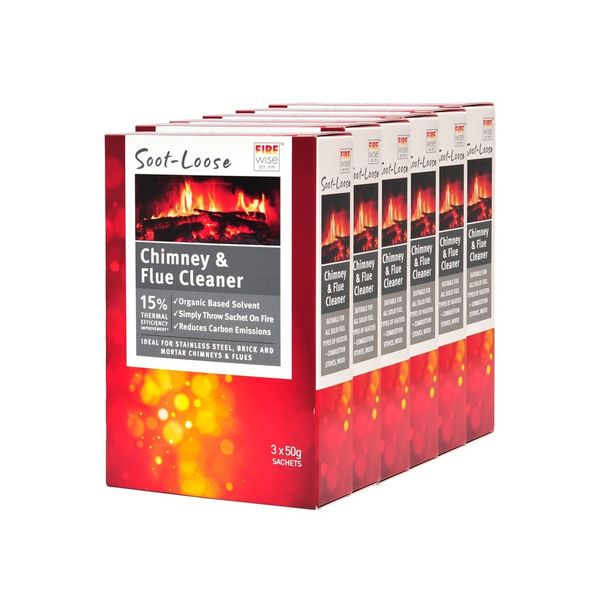 Firewise 18 Treatments Soot-Loose Chimney & Flue Cleaner Dissolves Soot, Tar ...