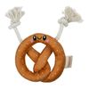Territory Fun Squeaker Plush Tug Toy for Dogs, Pretzel