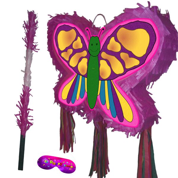 Beautiful Butterfly Pinata with stick