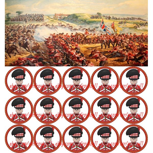 15PCS Napoleonic Wars British Highlander Bagpiper 4cm Plastic Figure DIY Toy