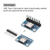 sourcing map USB TYPE C Breakout Board Female 2.54MM Connection with Pin Header Connector