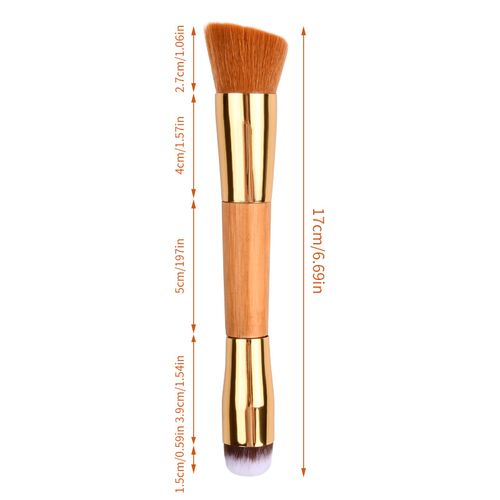 Vesaneae Pennello per Fondotinta, Pennello per Make Up Professionale, Pennello Trucco Fondotinta Kabuki Professionale, Pennello per Fondotinta con Punta Piatta, Contouring Brush