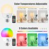 E26 Rechargeable Light Bulb with Remote and Timer, Battery Backup Bulb for Sconc