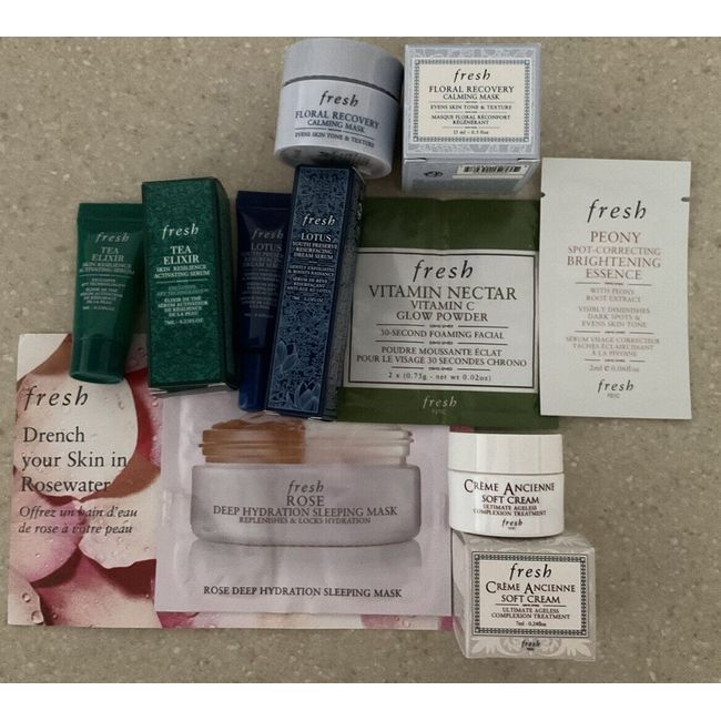 Fresh Lotus Dream Cream,Cream Ancienne(soft),Tea Elixir,Floral Mask,Rose Mask+