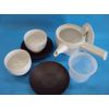 [Hakusan Ceramics] Ceramic Tea Holder (Rust-Rolled), Set of 5
