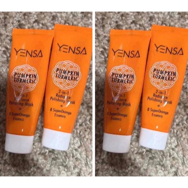 4YENSA PUMPKIN TUMERIC 2-IN-1 RADIANCE POLISHING MASK .5 fl oz /Travel-Size EACH