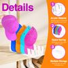JIANGLIA Hat Stand - Acrylic Baseball Cap Display Holder, 14 Caps, No Install 2 Pcs(Clear)