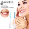 160 Pieces Dual-Use Interdental Brushes, Silicone Tooth Floss Picks Dental Picks Interdental Brush Toothpick Dental Brushes Teeth Brush Picks for Braces Oral Cleaning