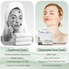 WOWOTEX Bamboo Disposable Face Towel Biodegradable Large Dry Face Wipes 60 Count/1 Box Extra Thick Soft Clean Facial Towels for Sensitive Skin, Makeup Removing, Facial Cleansing, Nursing, Travel