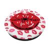 Kissing Lips with Red Lipstick PopSockets Swappable PopGrip