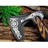 Custom Steel Viking Axe, Axe High Carbon Steel Sheath Viking Enraved