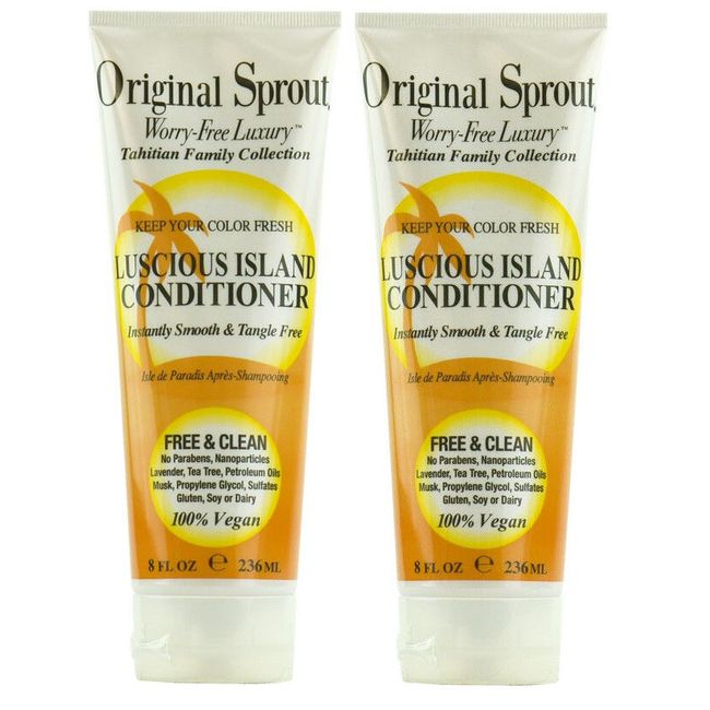 2X ORIGINAL SPROUT Tahitian Luscious Island Conditioner 8 oz