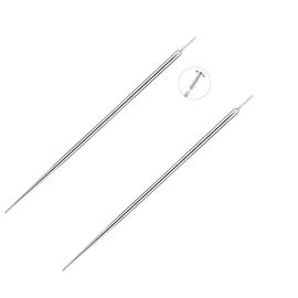  Aumeo G23 Titanium Threadless Piercing Taper 14G 16G 18G  Piercing Insertion Pin Taper for Nose Lip Monroe Ear Tragus Helix Push in  Body Piercing Stretching Kit Assistant Tool (3PCS-14G,16G, 18G) 