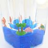 HB-651 Pen Stand, Aquarium, With Thermometer, Aqua