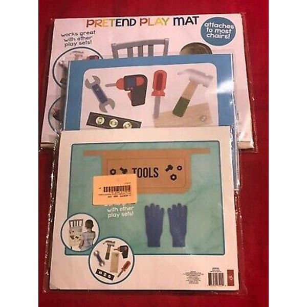 Boys + Girls 3 NEW PRETEND PLAY MATS ALL 3 WITH TOOLS AND ACCESSORIES