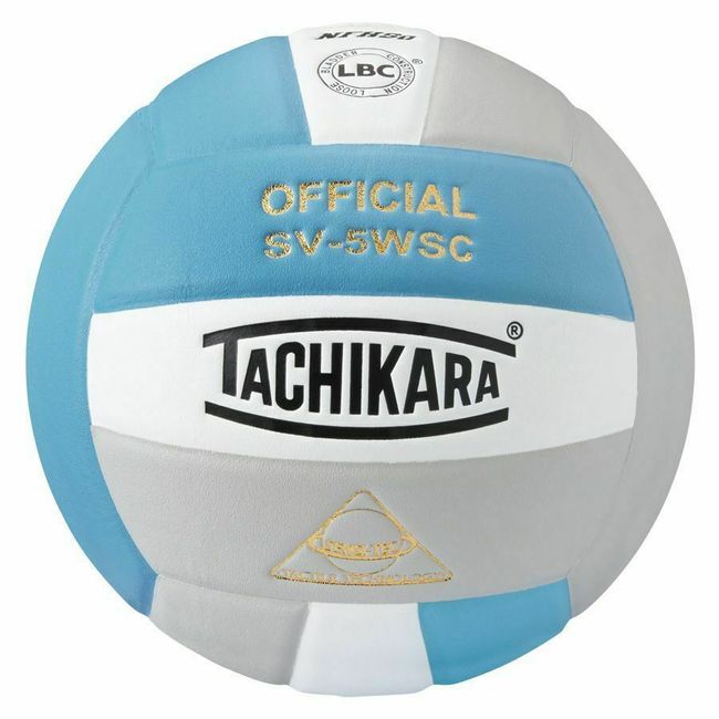 Tachikara SV5WSC Sensi Tec Composite Volleyball Blue White and Silver