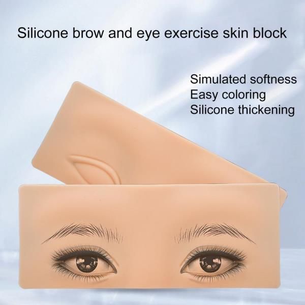 Useful eyebrow tattoo practice skin, realistic soft edge eye makeup board, training fake