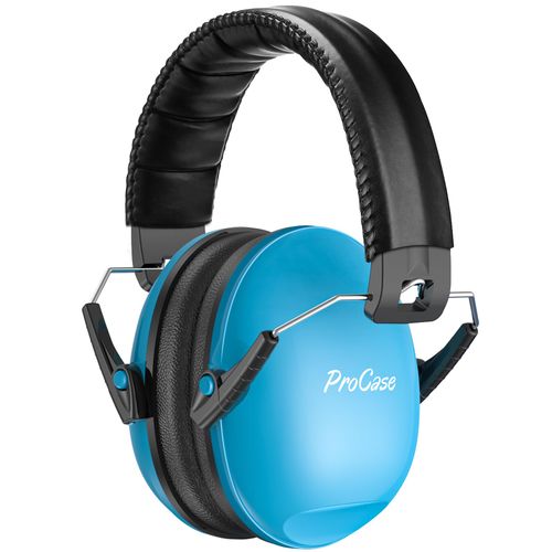 ProCase Noise Cancelling Headphones for Kids Toddler, SNR 27dB Noise Reduction Ear Muffs, Hearing Protection for Monster Jam, Concerts, Fireworks, Shooting, Air Show, Autism Sensory Needs -Blue