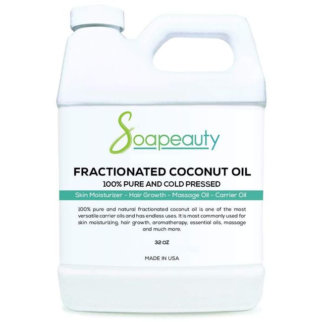 Organic Fractionated Coconut Oil for Skin and Hair, 4 fl oz - Liquid  Carrier Oil for Diluting Essential Oils, Hair Growth & Skin Moisturizer -  by Pure