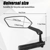 PhieeSeriy 360°Adjustable Bicycle Mirror - HD Universal Mirror for Mountain, Road, E-Bikes (Left Square)