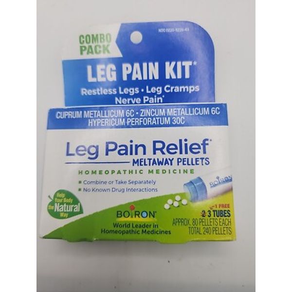 Leg Pain Relief Kit, 3 Tubes, Approx. 80 Pellets Each