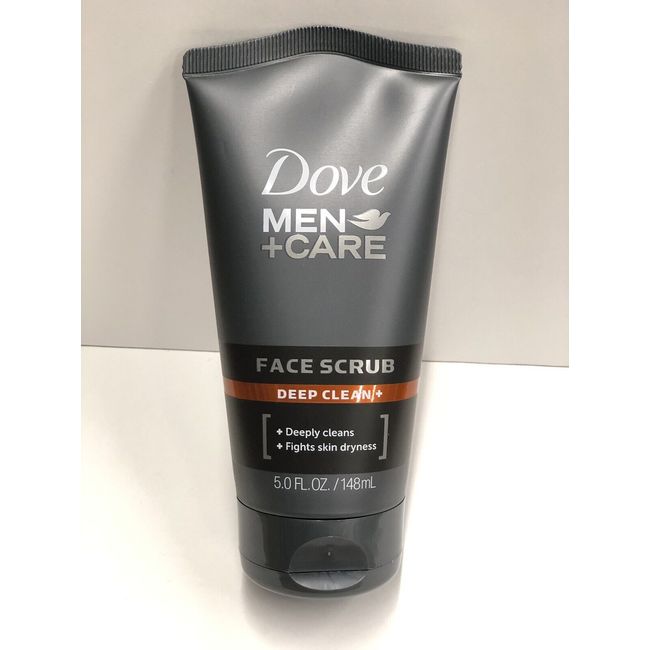 Dove Men + Care Face Scrub Deep Clean Fights Skin Dryness 5 oz Tube