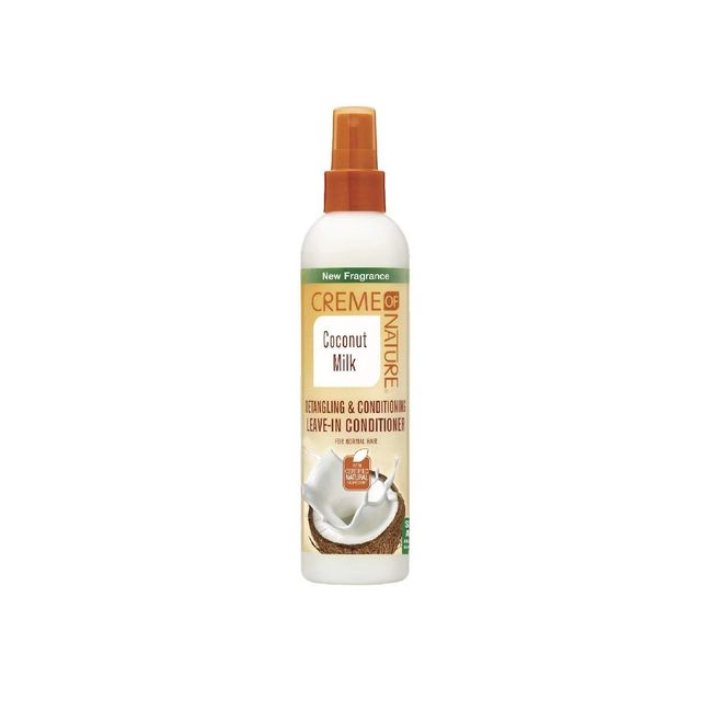 Creme of Nature, Leave In Conditioner with Coconut Milk, Detangling and Conditioning Formula for Normal Hair 8.45 Fl Oz