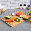 Extra Large Cutting Board 17.6 Bamboo Cutting Boards for Kitchen with Juice New