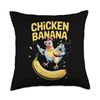 Chicken Banana Halloween Costume Idea Throw Pillow