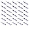 30 Pcs Mini Snap Links Thread Clip Self Locking Metal Clevis Clips Fixing Wing for Remote Control Model Electric Plane Airplanes Set (M2 Thread)