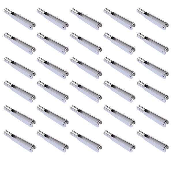 30 Pcs Mini Snap Links Thread Clip Self Locking Metal Clevis Clips Fixing Wing for Remote Control Model Electric Plane Airplanes Set (M2 Thread)