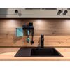MARTEA Narrow Wall Mounted Sink Organiser (Black)
