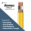Southwire Romex Brand Simpull Solid Indoor 12/2 W/G NMB Cable 50ft coil - SW# 28828222