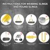 2" 6FT 10000LBS Eye&Eye Web Lifting Sling Flat Loops Rigging Towing Hoist Straps