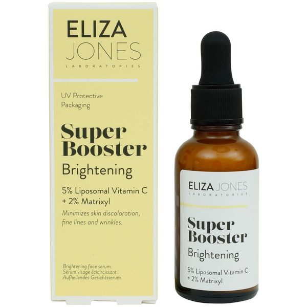Eliza Jones Serum Super Booster zur Minimierung von Hautfalten, Verfärbungen, feinen Linien und zur Verbesserung des ungleichmäßigen Hauttons (Super Booster Brightening)
