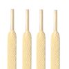 Alata Polyester Cream_60 Shoelaces, Cream, 23.6 inches (60 cm)