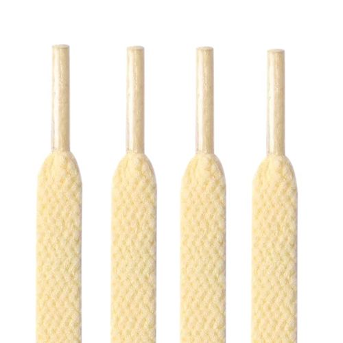 Alata Polyester Cream_60 Shoelaces, Cream, 23.6 inches (60 cm)