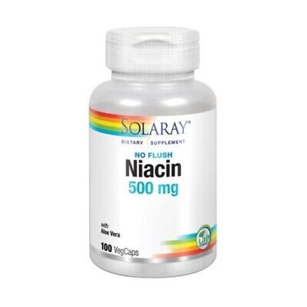 Niacin No Flush 500 mg 100 Count By Solaray