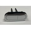 Chrome Oval Dual Flush Button (4.5-inch X 1.5-inch) (5-inch rods)