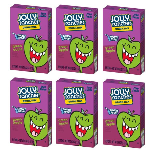 Jolly Rancher Singles To Go 6 Pack (Green Apple)