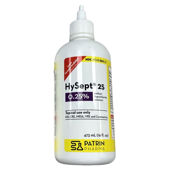 HySept 25 WOUND WASH Effective on MRSA & VRE 16oz  ^