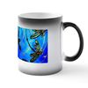 CafePress Dragonfly Flit Electric Blue Ceramic Magic Mug Coffee, Tea Cup 11 oz