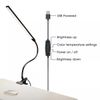 LED Desk Lamp Dimmable Adjustable Lamp W/Clamp Eye-Caring Reading Desk Light